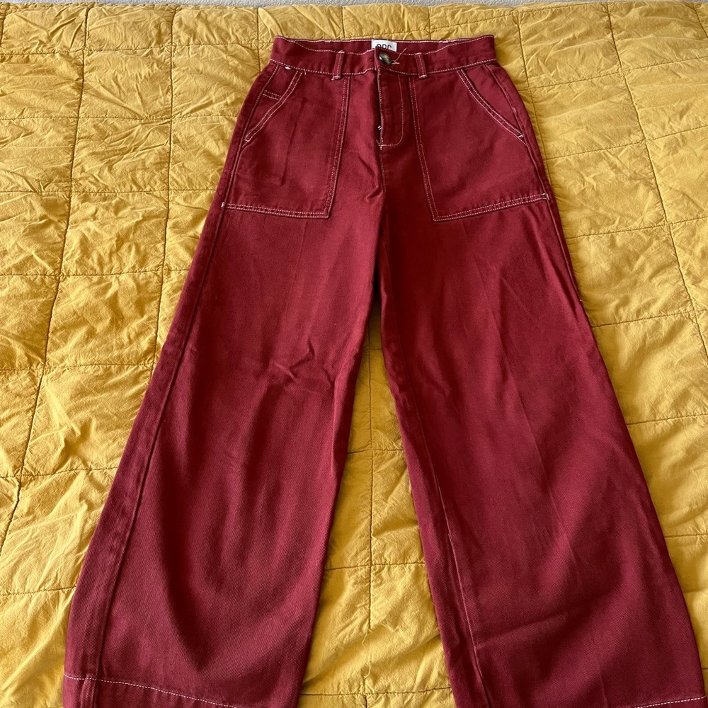 urban outfitters terracotta carpenter wide leg jeans